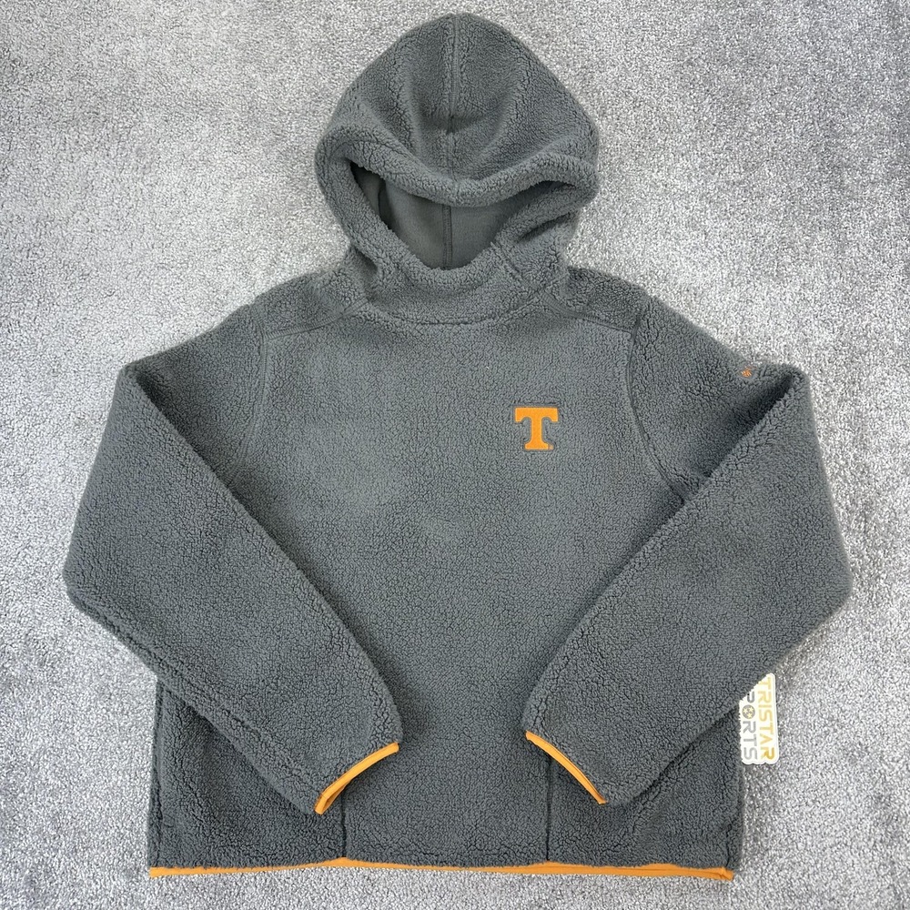 Tennessee Volunteers Hoodie Womens Large Gray NCAA Football Columbia Fleece